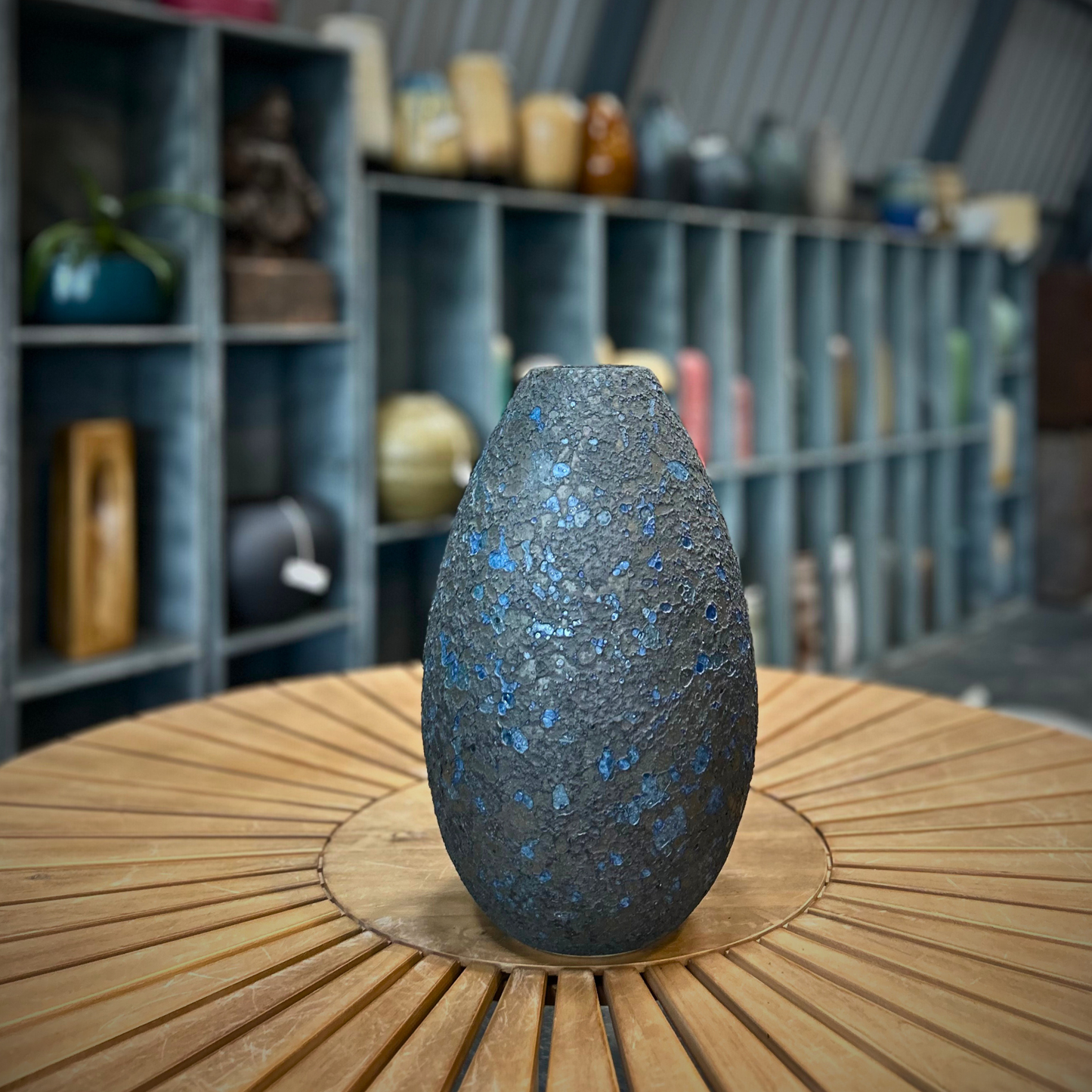 Stone Mist – Textured Ceramic Vase Type 5