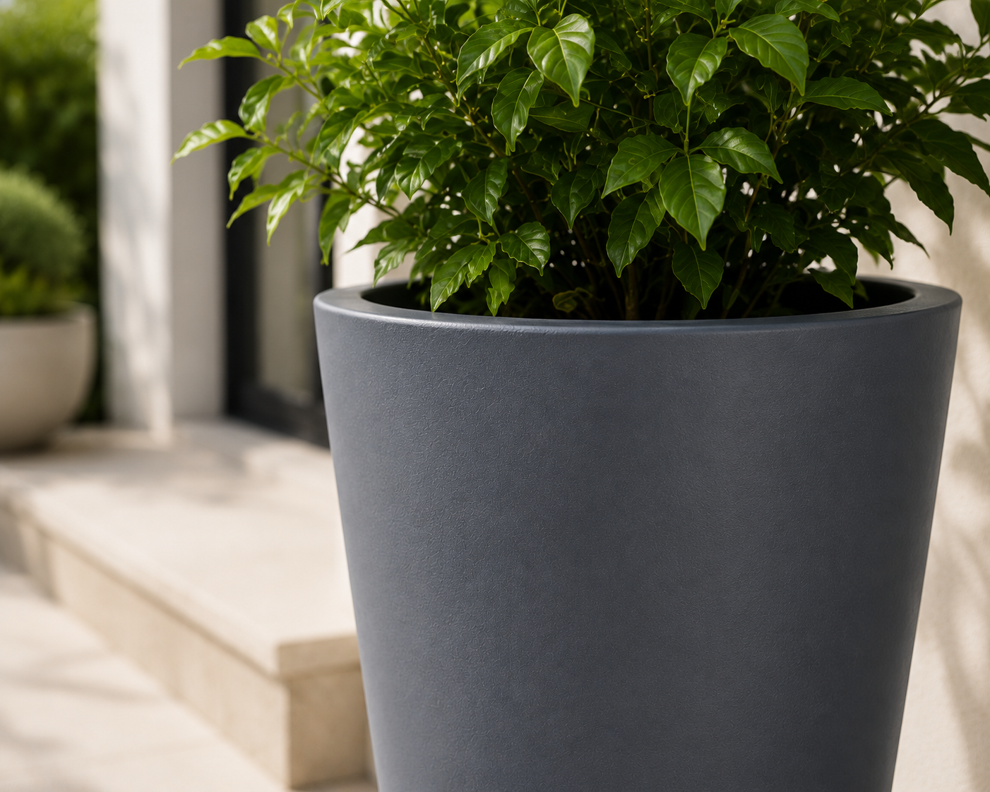 Round Barrel FRP Planter