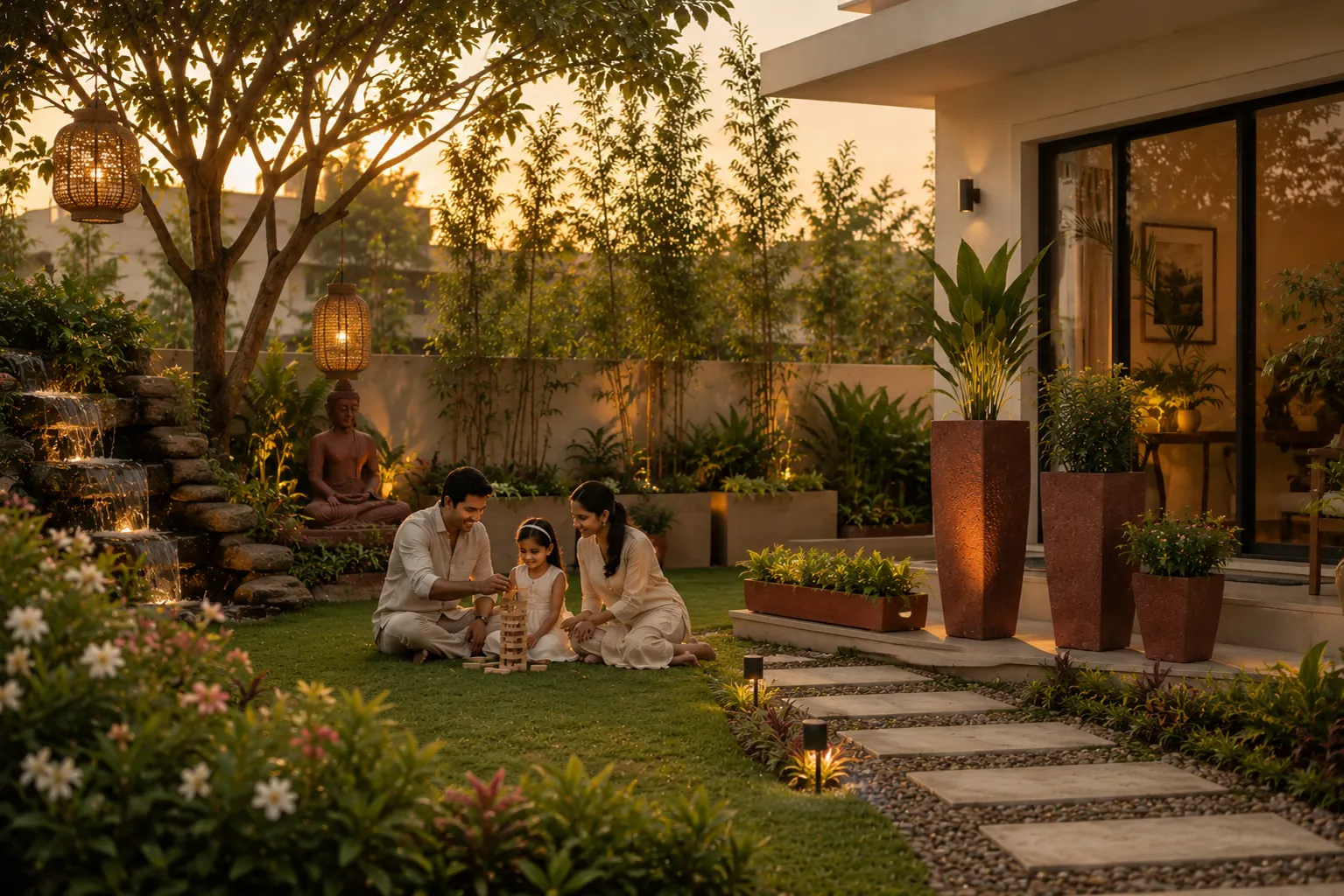 Garden space — planters and outdoor décor