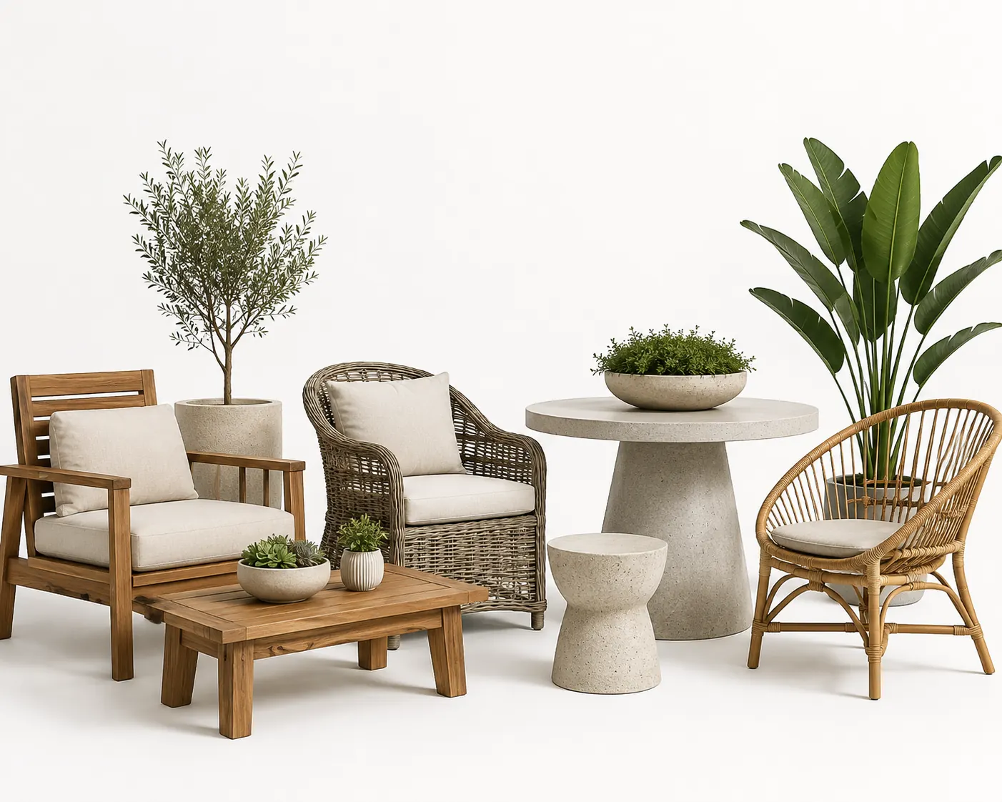 Furniture collection — planters and outdoor décor