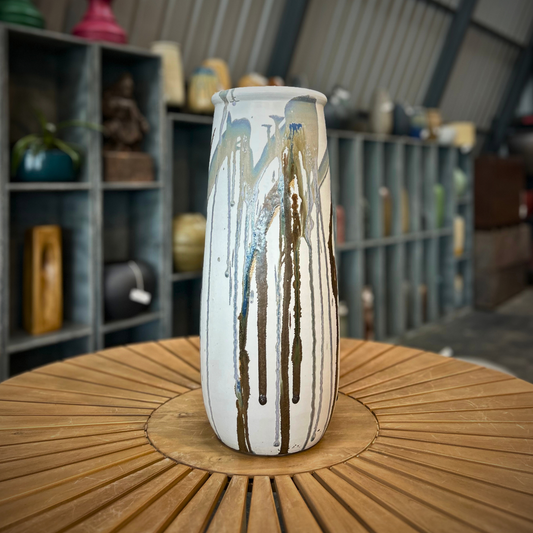 Classic White Ceramic Vase