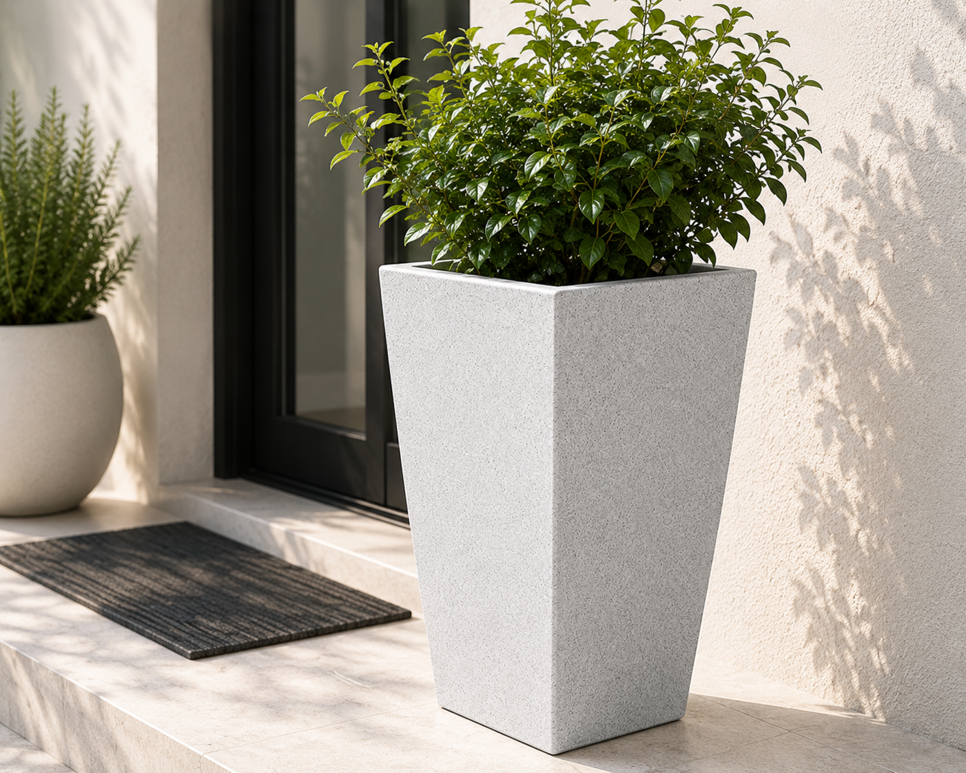 Tall Tapered Square FRP Planter III