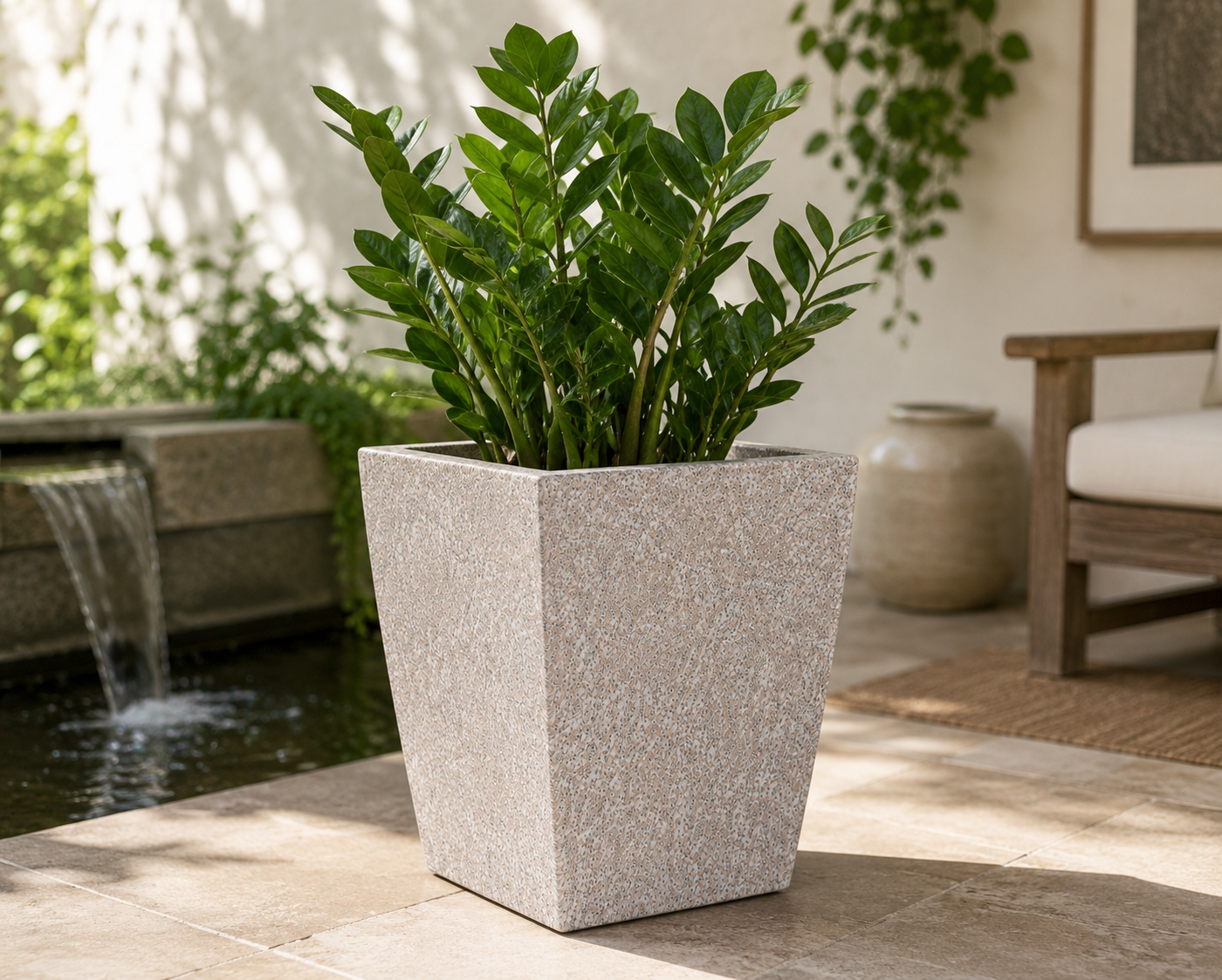 Grande Square Tapered FRP Planter