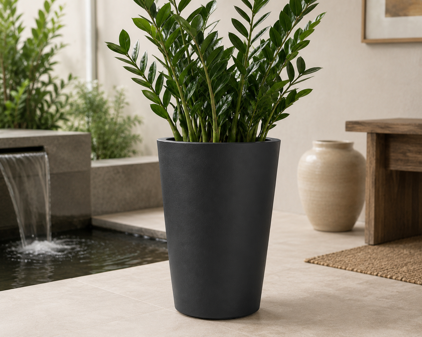 Round Drum FRP Planter