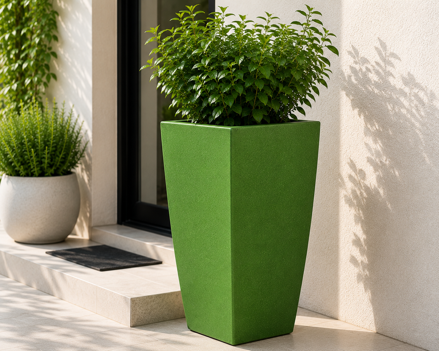 Tall Tapered Square FRP Planter II