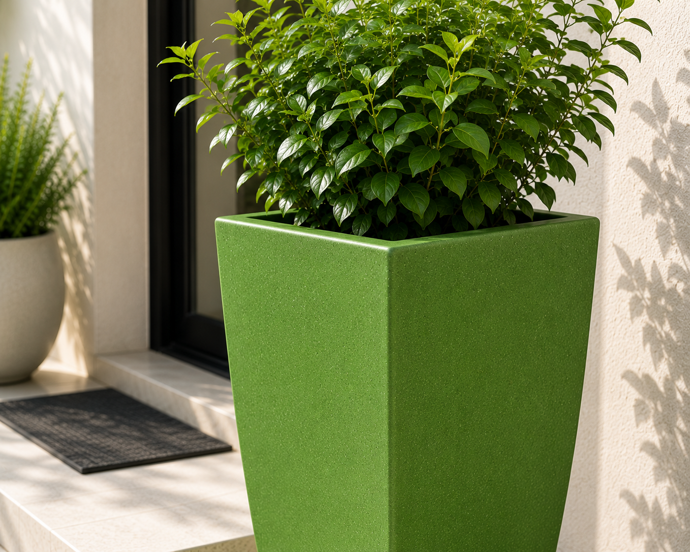 Tall Tapered Square FRP Planter II