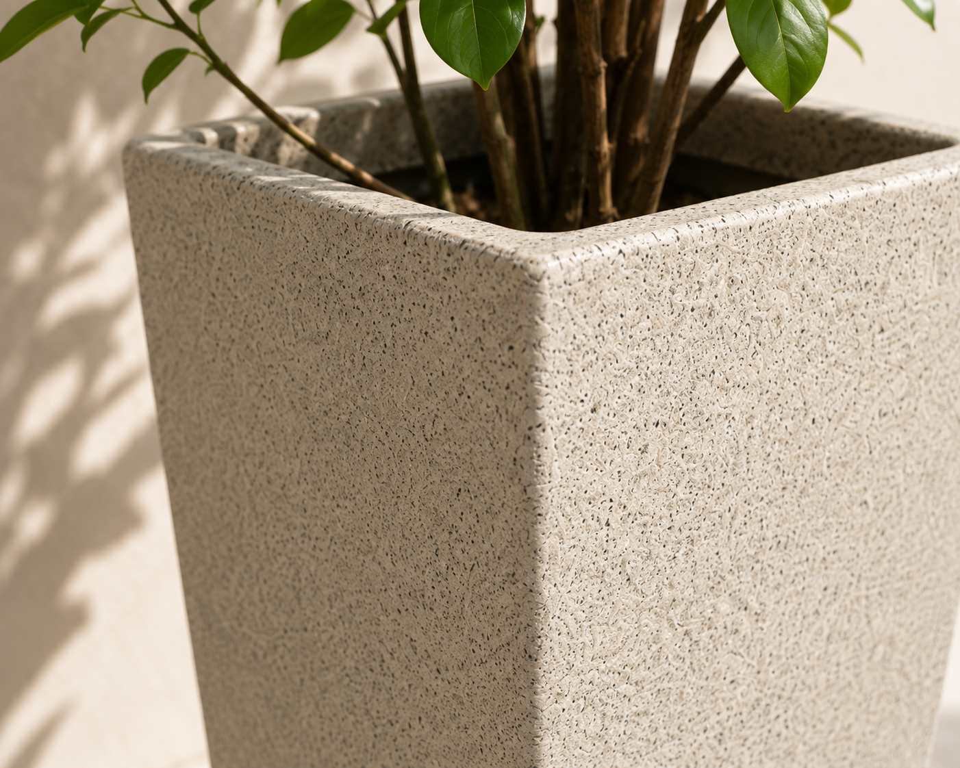 Slim Column Square FRP Planter IV