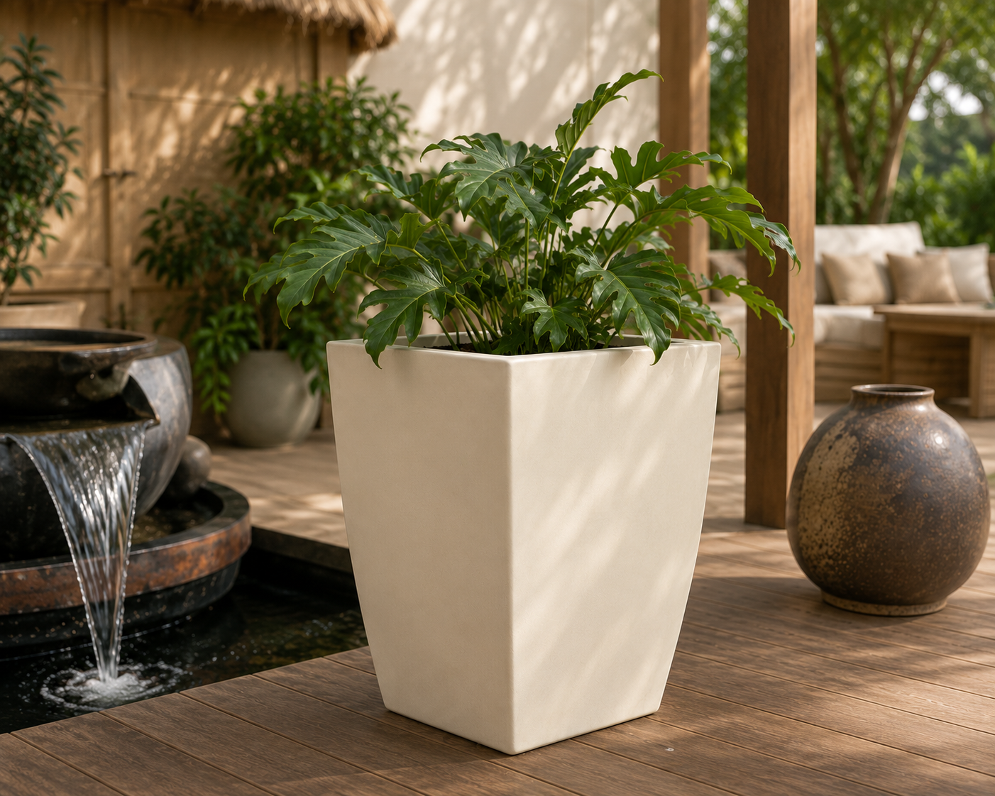 Grande Square Tapered FRP Planter II