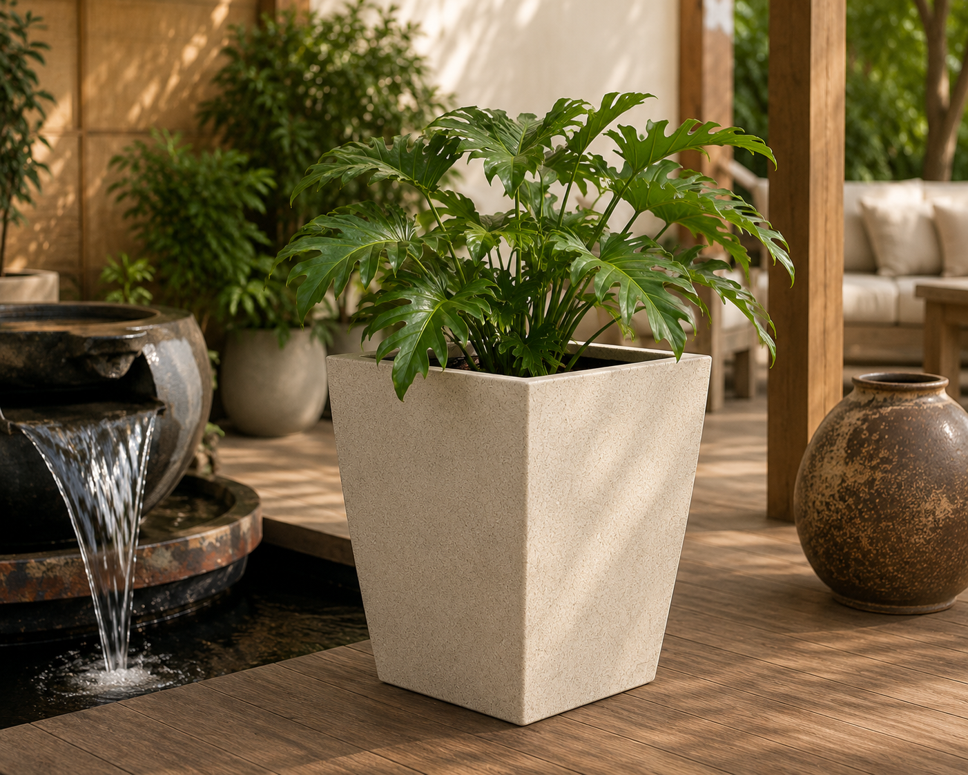 Monumental Cube FRP Planter II
