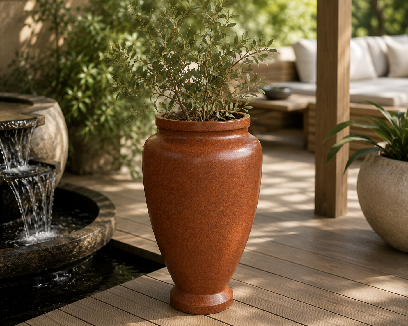 Round Column FRP Planter