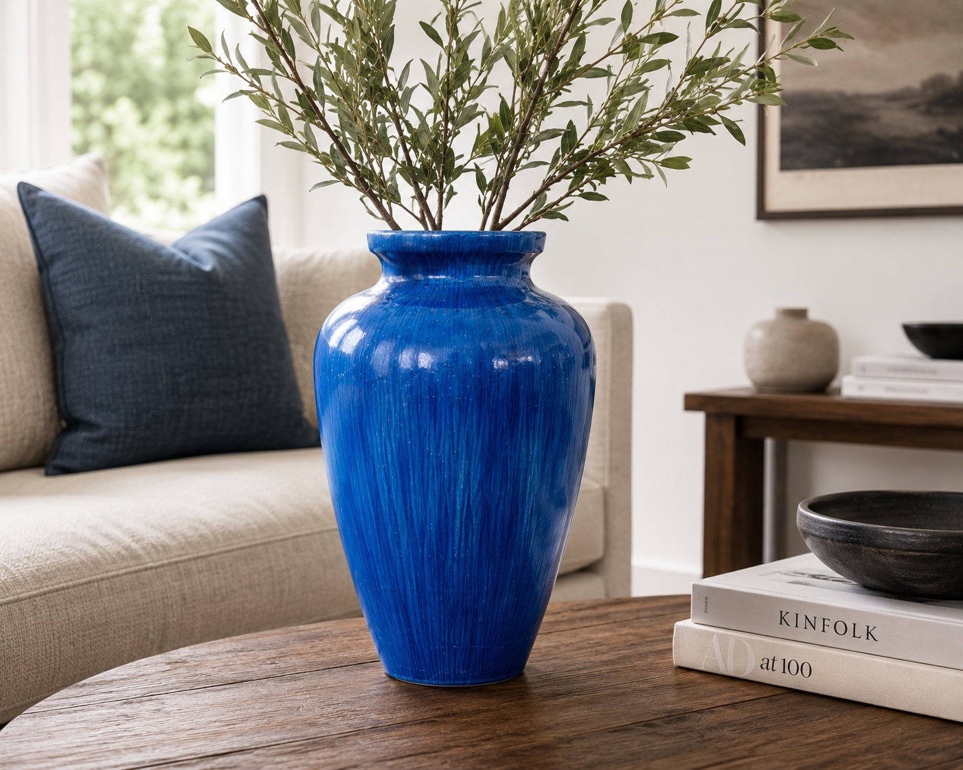 Round Tapered Column FRP Planter