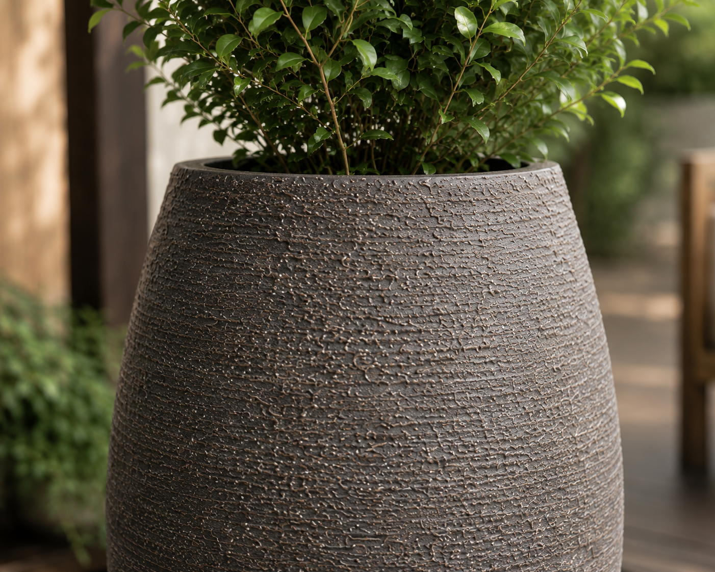 Round Jar FRP Planter