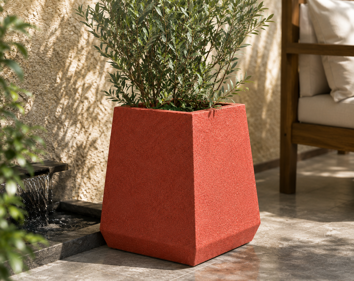 Compact Square FRP Planter II