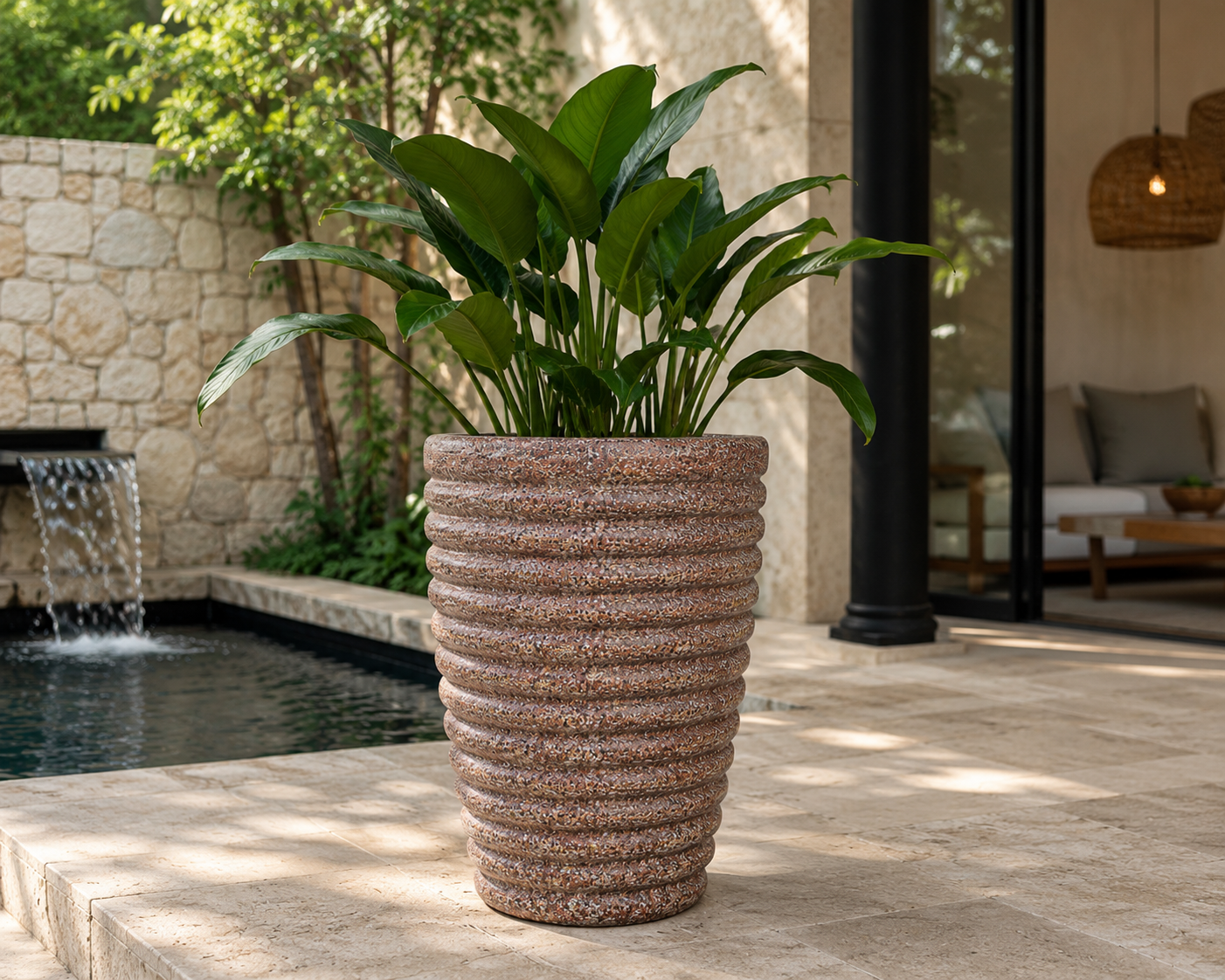 Round Tapered Column FRP Planter II